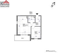 Nowe mieszkanie B 14 | 49.72 m2 | 2