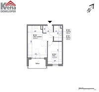 Nowe mieszkanie B 13 | 43.25 m2 | 2