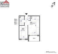 Nowe mieszkanie B 12 | 43.25 m2 | 2